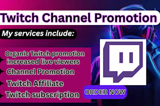 promote your twitch or kick channel stream boost live viewers with follower
