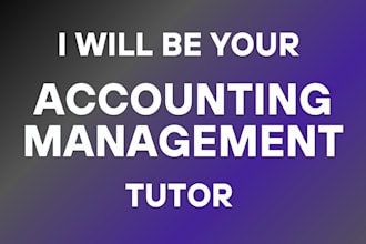 tutor accounting finance commerce biology engineering topic for 7 days