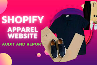 complete website audit and SEO analysis for your apparel shopify store