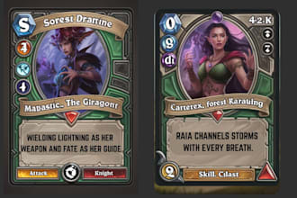 draw card game card game art trading card game card illustration board game tcg