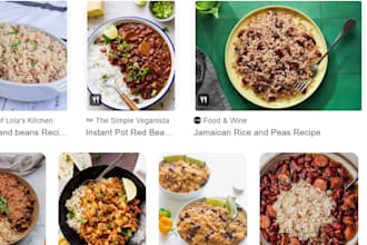 cook rice and beans with stew