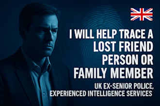 help trace a person lost friend or family member