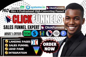do clickfunnels sales funnel, carrd, funnelish ghl expert, unbounce landing page