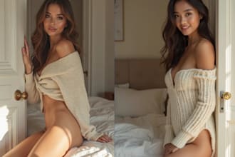 create a realistic ai influencer model for instagram or onlyfans,  ai nsfw