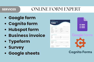 do online wufoo form,google formsite, surveymonkey, business invoice in 24 hours