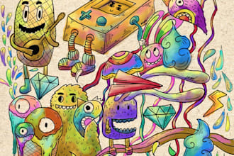 do doodle art for you