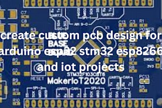 create custom pcb design for arduino esp32 stm32 esp8266 and iot projects