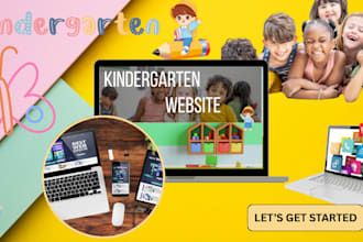 create kindergarten, childcare, daycare, preschool website