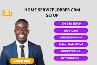 setup jobber online bookings ,scheduling ,invoicing automation workflow zapier