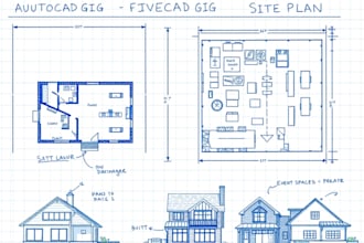 sketch autocad city permit for floor, building houses event, site plan, drainage