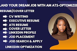 write and design a professional resume and cover letter