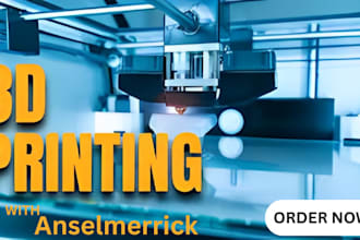 create 3d models for printing in stl, dxf, step formats