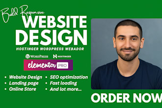 design hostinger wordpress website wix webador duda elementor website redesign