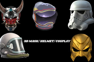 sculpt cosplay 3d mask 3d helmet printable mask 3d model mask 3d cosplay prop