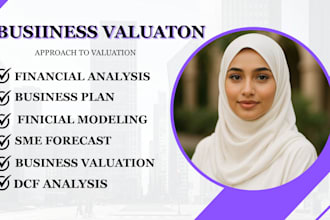 do CPA business valuation dcf financial analysis financial model projections