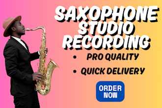 record professional sax flute violin and cello solos for your song