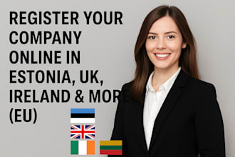 do company registration for UK, lithuana, estonia, and netherlands