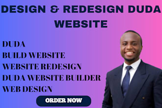 design a website using the duda website builder