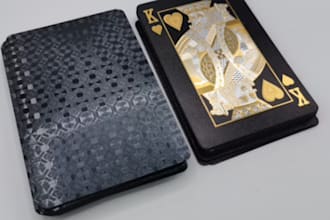 create custom 52 playing card poker card uno card and do card box mockup