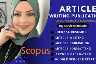 write and publish article in sci ssci scopus ieee or q1 q2 peer reviewed journal