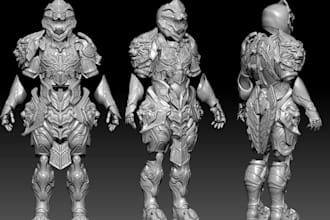 make you epic 3d cosplay armor or mask print ready stl files