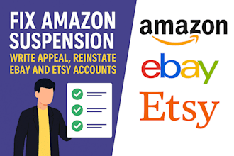 fix amazon suspension write appeal reinstate ebay and etsy accounts