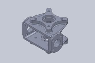 create cnc ready, 3d printable mechanical part, reverse engineer and cad model