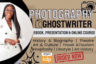write photography ebook, travel guide, tourism, art food history book formatting