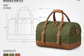 design fashion handbag bag techpack duffle backpack accessories for manufacture
