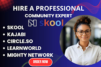 set up skool online course community, kajabi, mighty networks