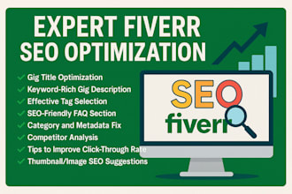 write your fiverr profile, gig image text, and SEO friendly description to rank
