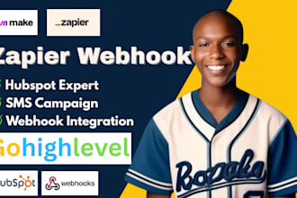 setup zapier webhook integration SMS campaign gohighlevel hubspot expert
