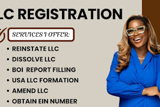 dissolve US llc, amend llc reinstate llc, file fincen boi report, get ein number