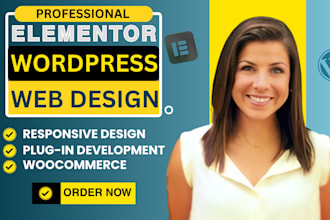 design 2025 competitive wordpress website with seo in your niche with elementor