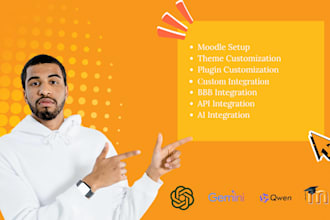 set up a fresh moodle, ai integration, and custom plugins