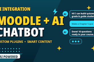setup moodle lms with ai chatbot to automate your online academy
