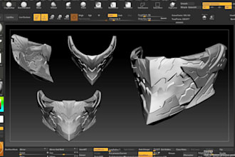 sculpt 3d wearable cosplay mask cosplay props 3d helmet 3d model mask for prints