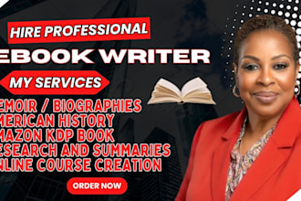 ghostwrite powerful history memoir biography ebooks for KDP amazon