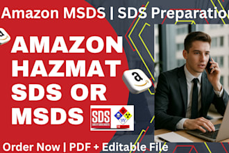 fix amazon sds issues and help you upload a valid safety data sheet