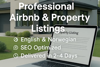write a property listing in english or norwegian