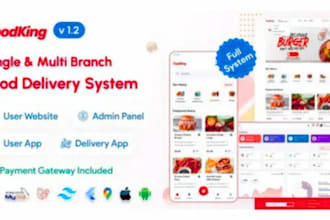design restaurant website, menu and food delivery app for seamless online orders