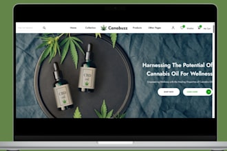 design cannabis shopify store medical cannabis cbd marijuana store vape website