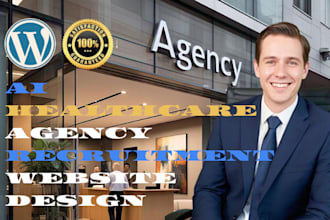 ai agency website, healthcare agency website, job board recruitment website