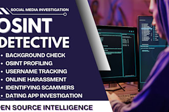 conduct social media investigation background check osint detective due diligenc