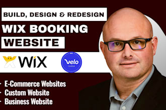 design wix website or ecommerce store wix booking calendar redesign landing page