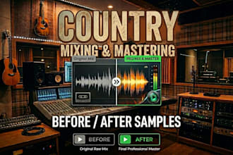 professionally mix and master your country track