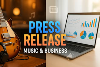 write your artist bio and music press release on a popular website