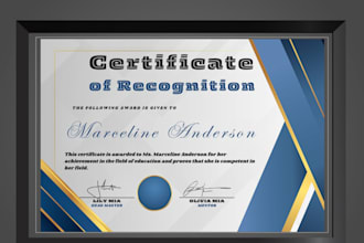 do certificate design, gift certificate, certificate of award