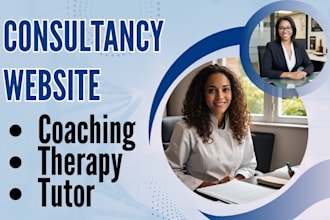 consultancy website, therapy website, tutor website, life coaching website