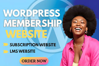 design wordpress membership buddyboss learndash subscription lms webflow website